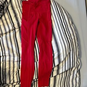 Red Lululemon Leggings